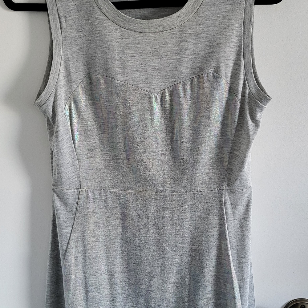 Nameless Light Grey Sleeveless Knit Mini Dress